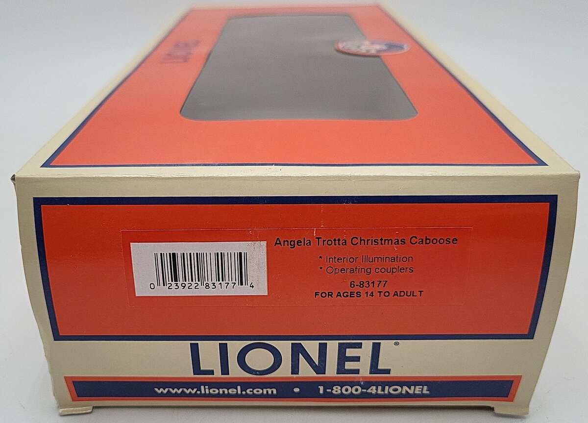 Lionel 6-83177 O Gauge Angela Trotta Christmas Caboose LN/Box