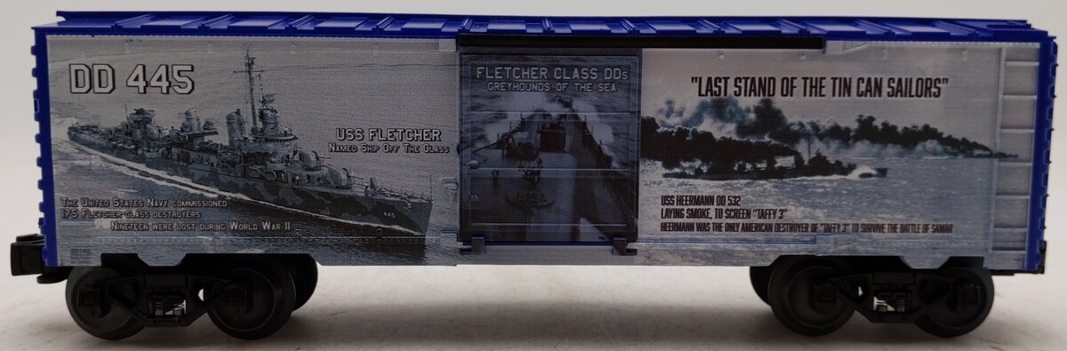 Lionel 2138140 O Gauge WWII Fletcher Class Destroyer Musa Boxcar/Box