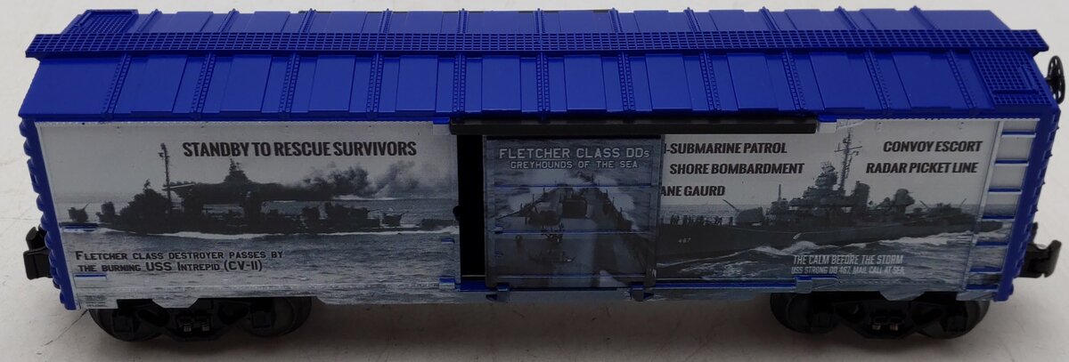 Lionel 2138140 O Gauge WWII Fletcher Class Destroyer Musa Boxcar/Box