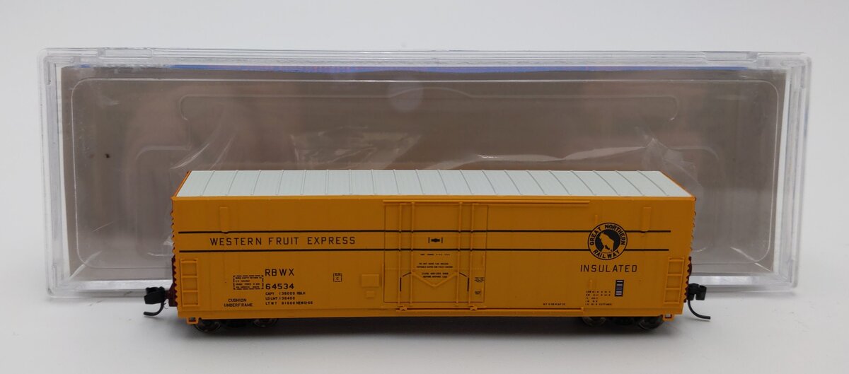 Wheels of Time 61044 N Scale Great Northern PC&F 50' RBL Boxcar #64534