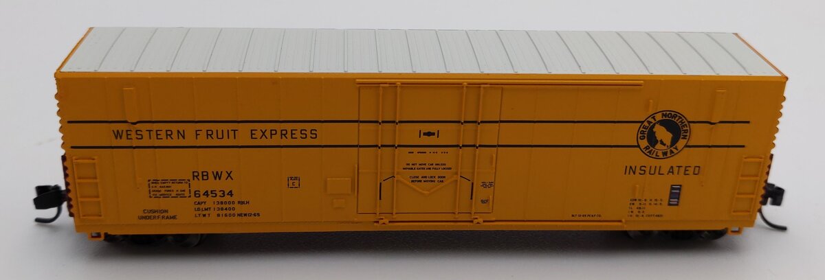 Wheels of Time 61044 N Scale Great Northern PC&F 50' RBL Boxcar #64534