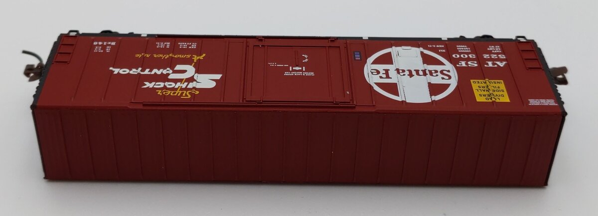 Wheels of Time 61111 N ATSF Shock Control Insulated Boxcar #522300 LN/Box