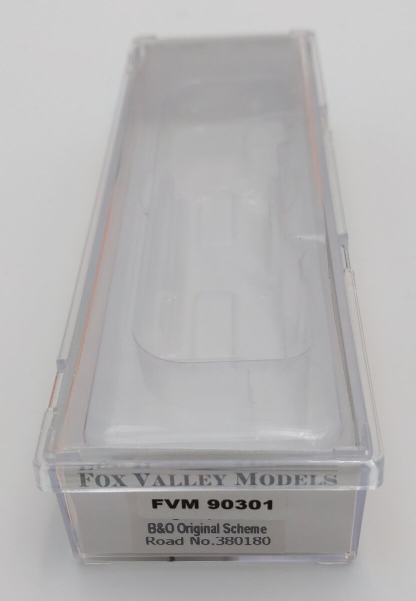Fox Valley Models 90301 N Scale Baltimore & Ohio 40' Wagon Top Boxcar #530180 LN/Box