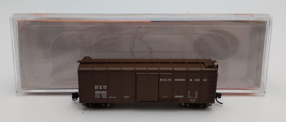 Fox Valley Models 90301 N Scale Baltimore & Ohio 40' Wagon Top Boxcar #530180