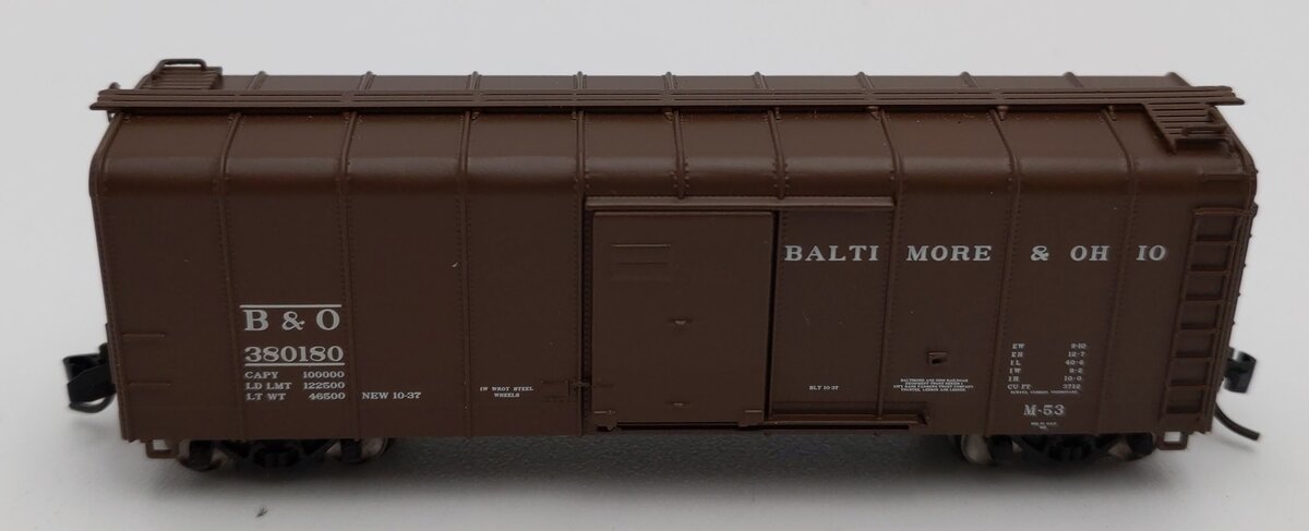 Fox Valley Models 90301 N Scale Baltimore & Ohio 40' Wagon Top Boxcar #530180 LN/Box