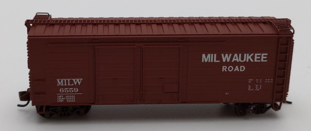 Fox Valley Models 90163 N 40' Milwaukee Double Door Rib-Sided Boxcar #6559 EX/Box
