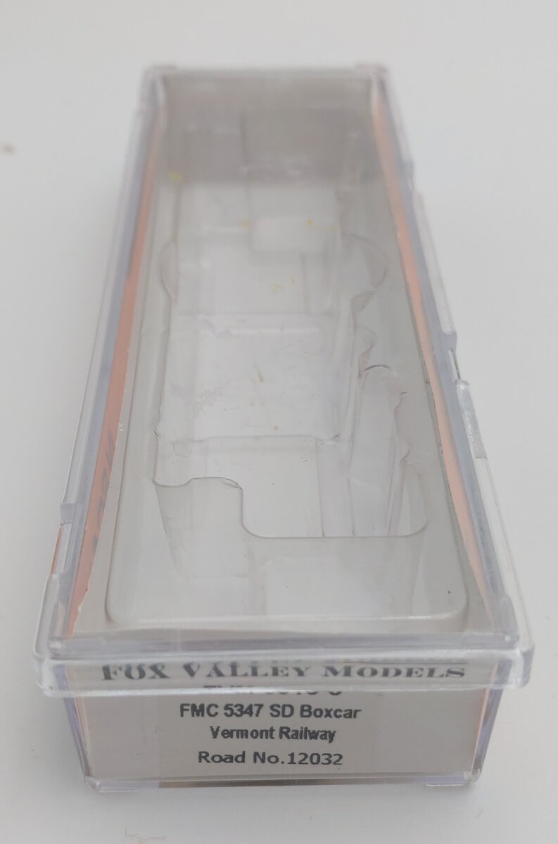 Fox Valley Models 8013-3 N Scale Vermont Railway FMC 5347 SD Boxcar #12032 LN/Box