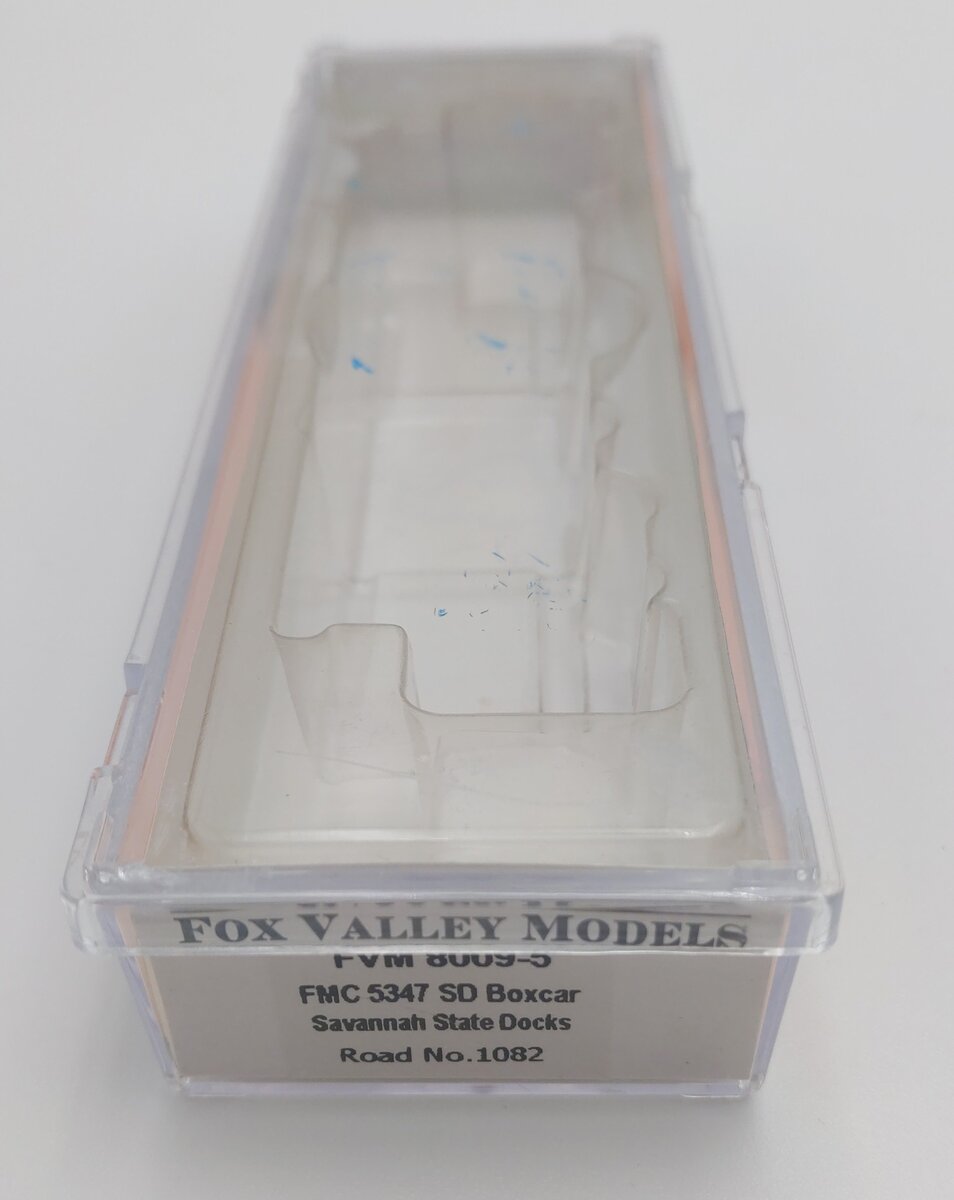 Fox Valley Models 8009-5 N Scale Savannah State Docks FMC 5347 SD Boxcar #1082 LN/Box