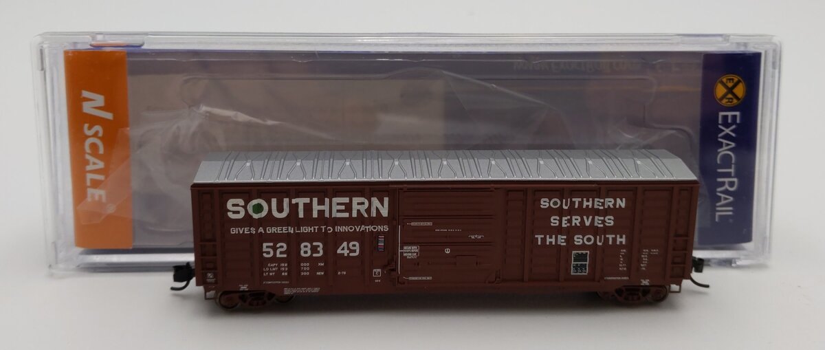 ExactRail EN-50401-3 N Scale Southern P-S 5277 Waffle Boxcar #528349 LN/Box