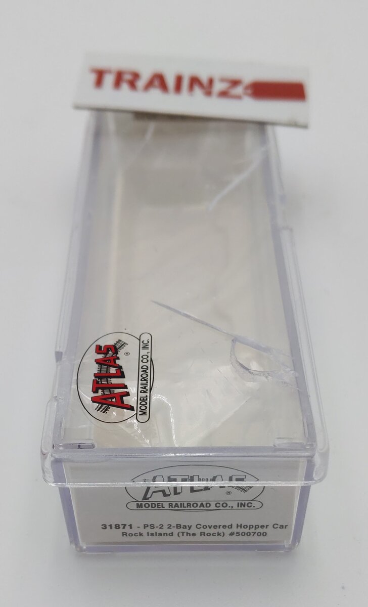 Atlas 31871 N Scale Rock Island PS-2 2-Bay Covered Hopper #500700 LN/Box
