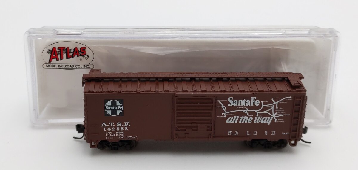Atlas 34192 N Scale Santa Fe "Super Chief" 40' Box Car #142552 LN/Box