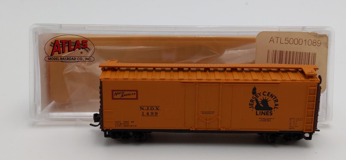 Atlas 50001089 N Scale Jersey Central 40' Boxcar #1499 LN/Box