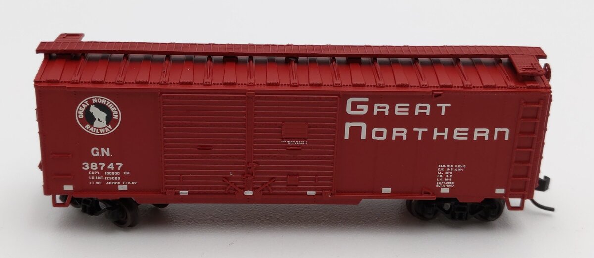 Atlas 50001275 N Trainman 40' Double Door Box, GN #38747 LN/Box