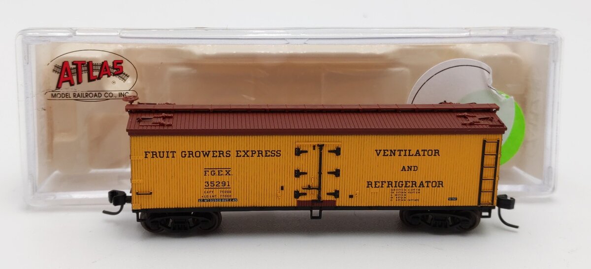 Atlas 41457 N Scale Fruit Growers Express 40' Reefer Car #35291 LN/Box