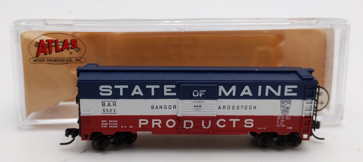 Atlas 50000862 N Bangor Aroostook 1932 ARA Boxcar #5523 LN/Box