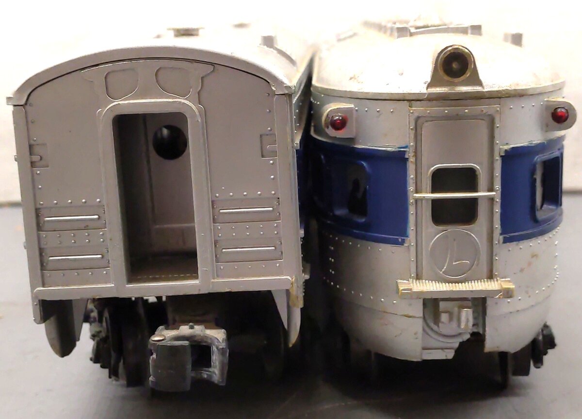 Lionel Vintage O Gauge Postwar "Santa Fe" Passenger Cars: 2414, 2416 [2] VG