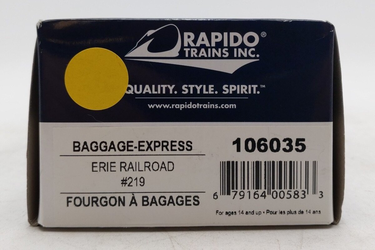 Rapido Trains 106035 HO Erie 73' 6