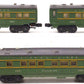 Lionel Vintage O Gauge Postwar Green/Gray Passenger Cars: 2400, 2401 [3] VG