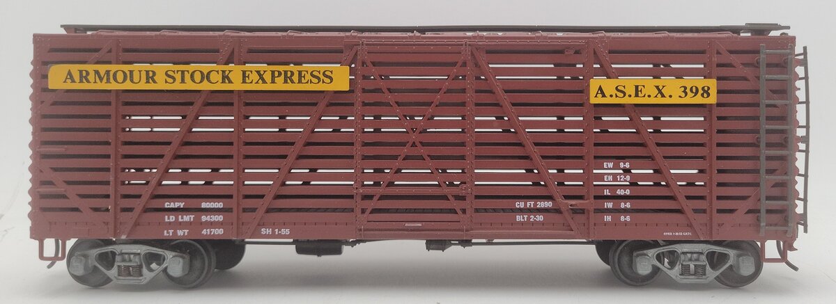 Atlas 398 O Scale Armour Stock Express Car #398 (2-Rail) EX