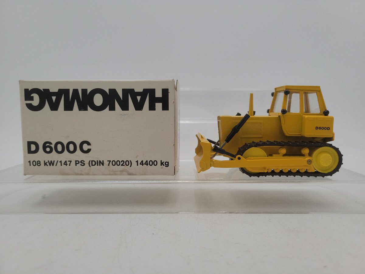 Cursor-Modell 1269 1:50 Scale Yellow Hanomag D600D Dozer Die Cast EX/Box