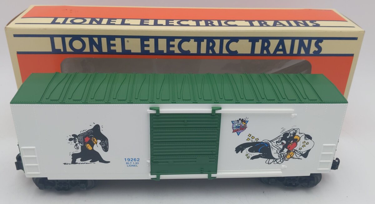 Lionel 6-19262 O Gauge Perils of Mickey High-Cube Boxcar II EX/Box