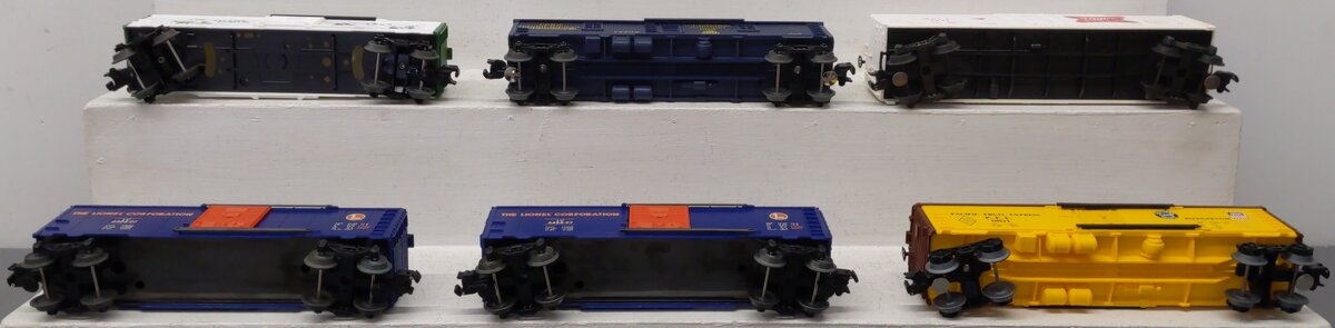 Lionel O Gauge Assorted Freight Cars 19922, 16802, 9802, 9811, 6464-97 [6] EX/Box