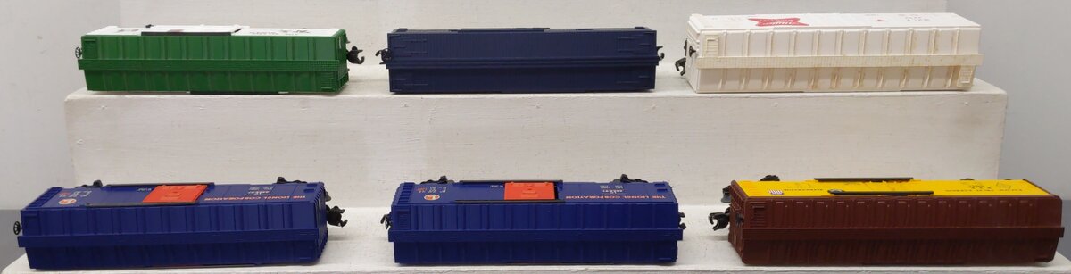 Lionel O Gauge Assorted Freight Cars 19922, 16802, 9802, 9811, 6464-97 [6] EX/Box
