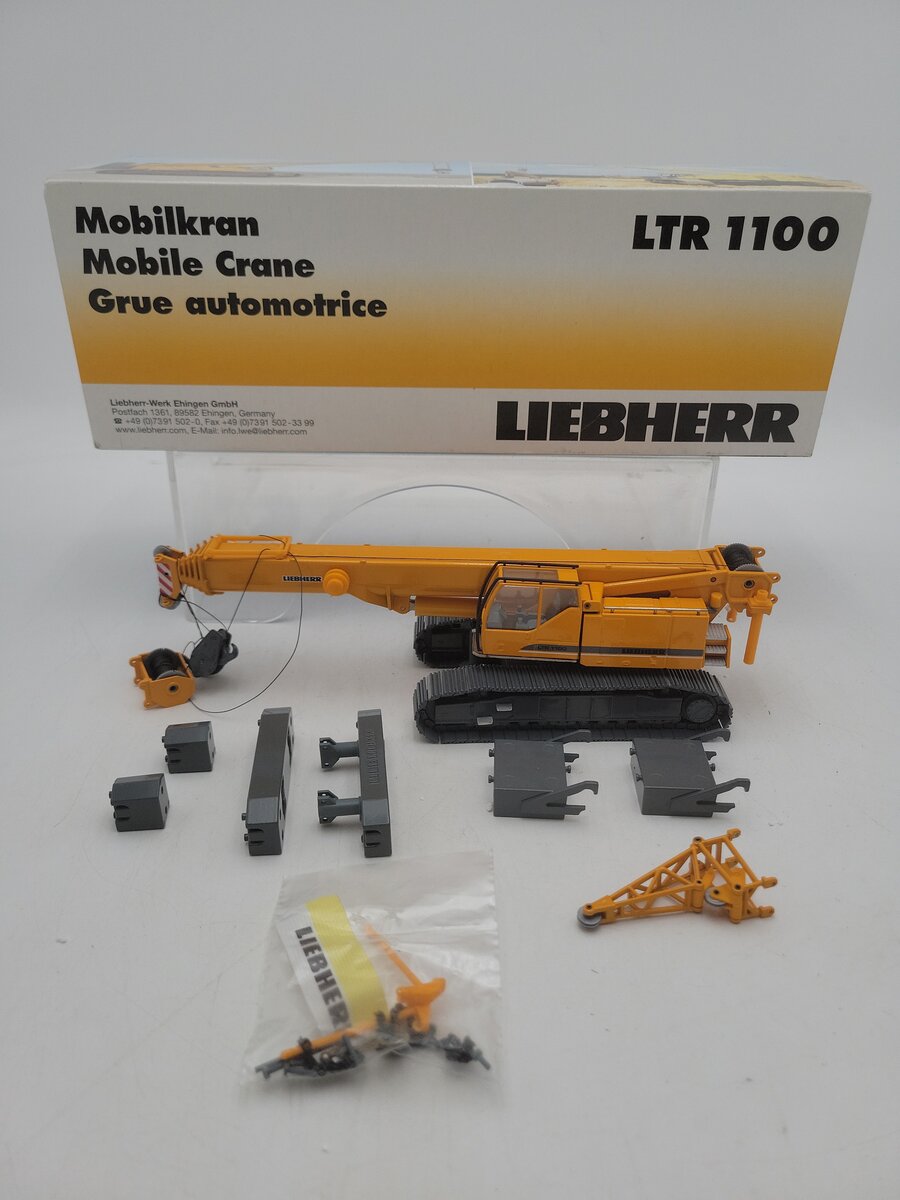 Conrad 2738/0 1:50 Scale Liebherr LTR 1100 Telescopic Crawler Mobiel Crane EX/Box