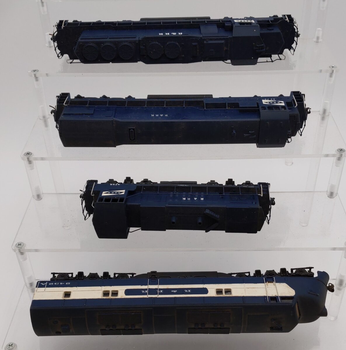 HO Custom Rutland & Rock Ridge Diesel Locomotives [4] #4410 #4636 #4798 #2432