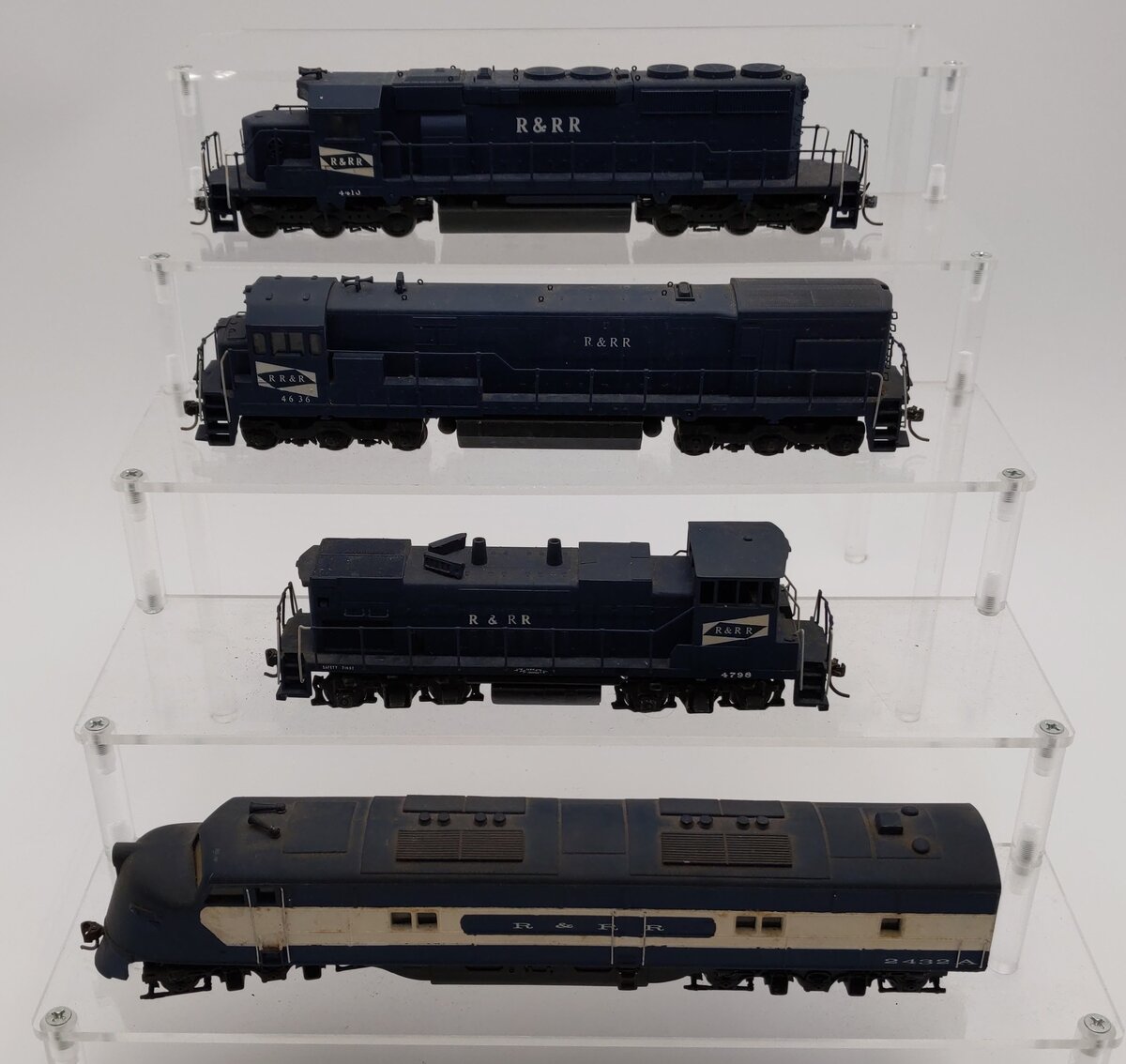 HO Custom Rutland & Rock Ridge Diesel Locomotives [4] #4410 #4636 #4798 #2432