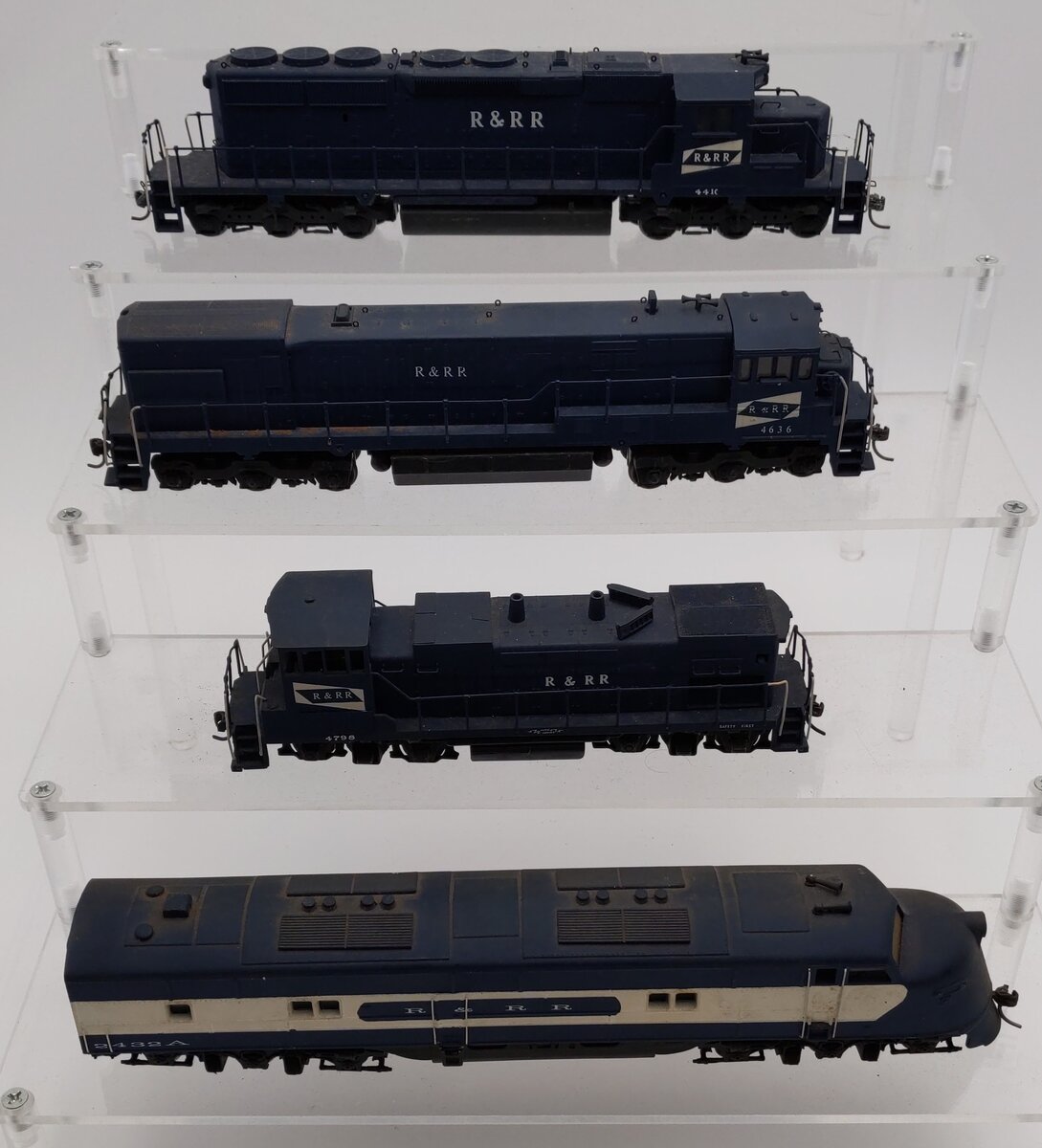 HO Custom Rutland & Rock Ridge Diesel Locomotives [4] #4410 #4636 #4798 #2432