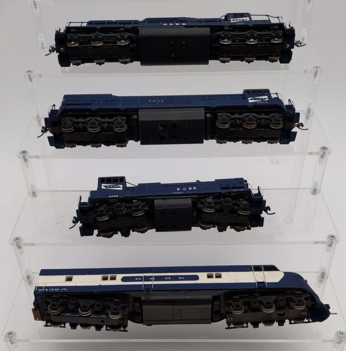 HO Custom Rutland & Rock Ridge Diesel Locomotives [4] #4410 #4636 #4798 #2432