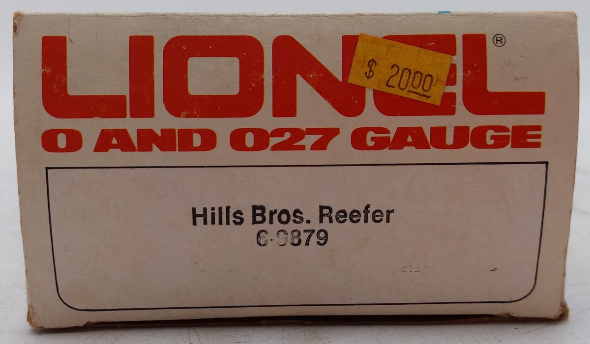Lionel 6-9879 O Hills Bros. Coffee Billboard Reefer Car EX/Box
