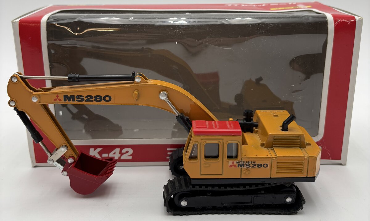 Yonezawa Toys 01500 1:60 Diapet K-42 MS280 Mitsubishi Power Shovel VG/Box