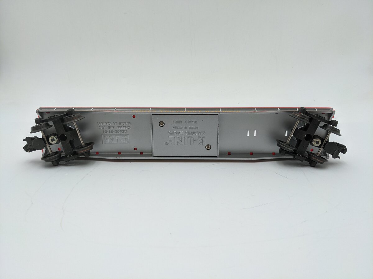 K-Line K691-5302 O Gauge Circus Transport Flatcar w/ Billboard & Circus Figures EX/Box