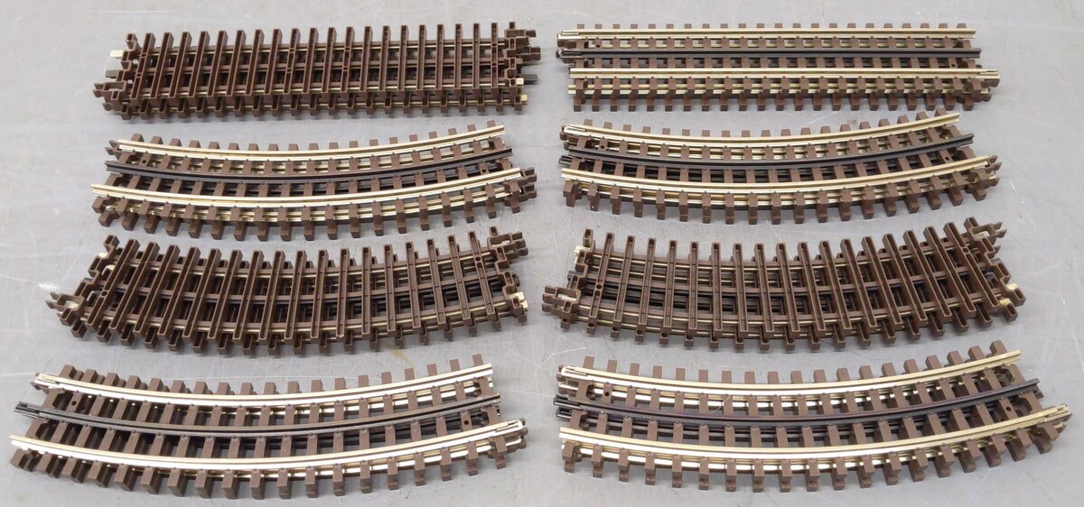 Atlas 6001 O Gauge 3-Rail Nickel Silver Track Starter Set (Pack of 16) EX/Box