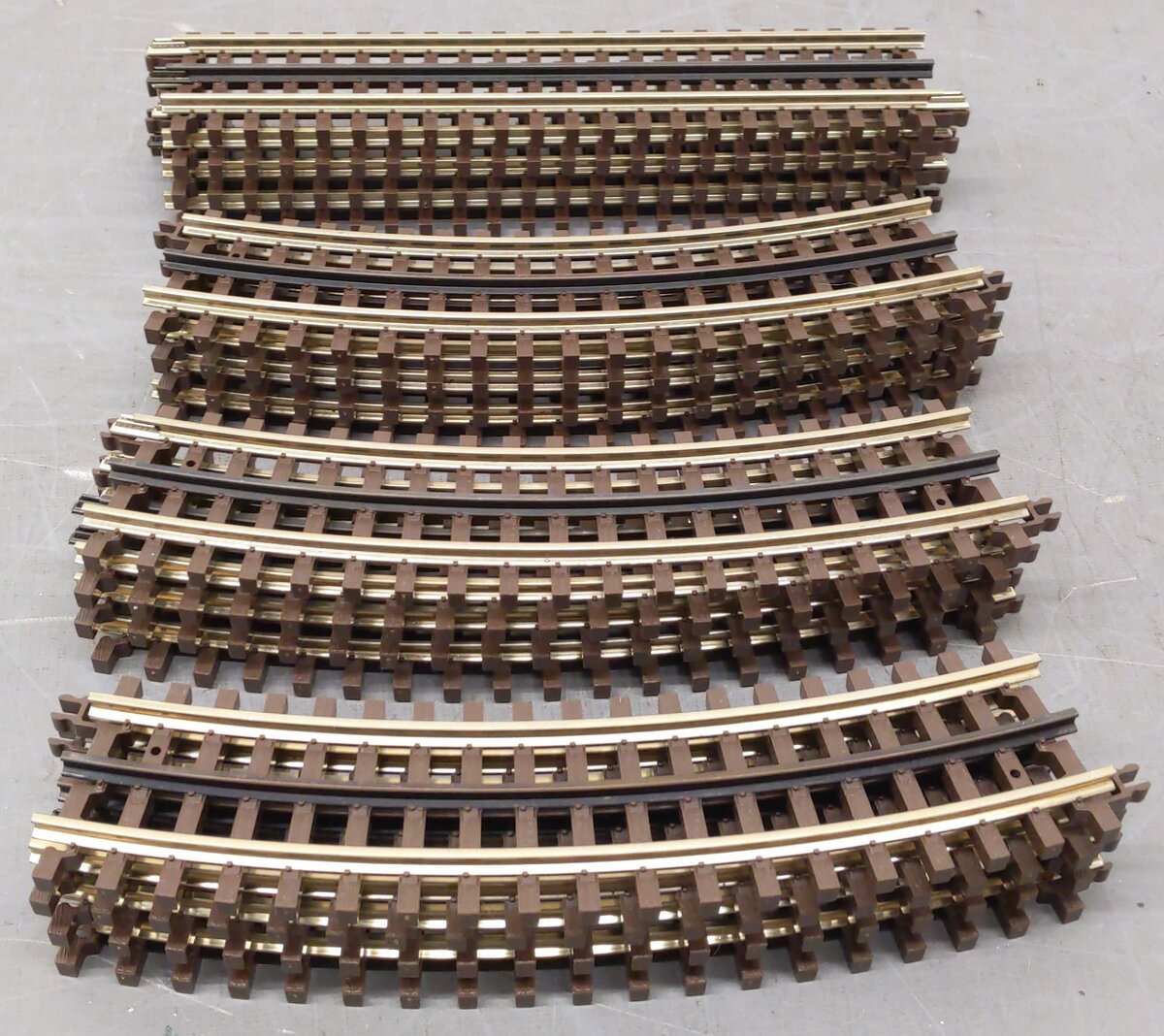Atlas 6001 O Gauge 3-Rail Nickel Silver Track Starter Set (Pack of 16) EX/Box
