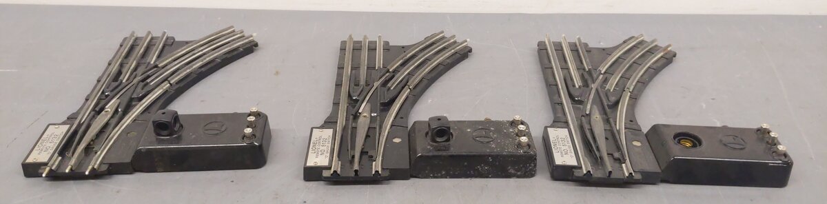 Lionel 6-5132 O Right Hand Remote Control Switch Turnouts [3] VG