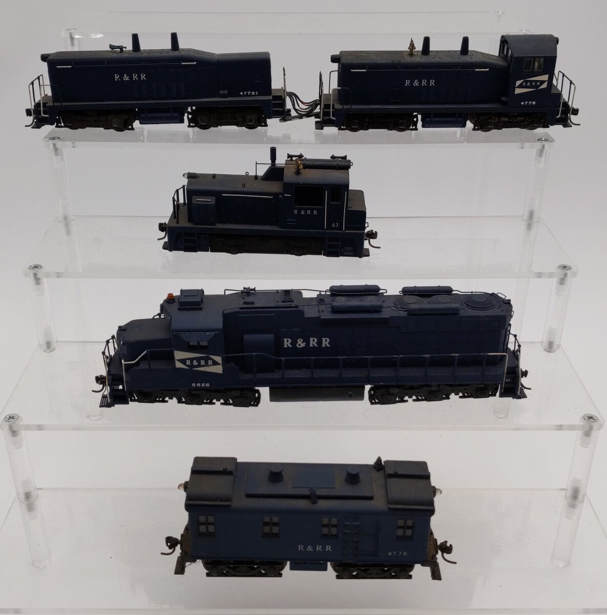 HO Custom R&RR Diesel Locomotives: 4778, 63, 4779, 5626 [5]