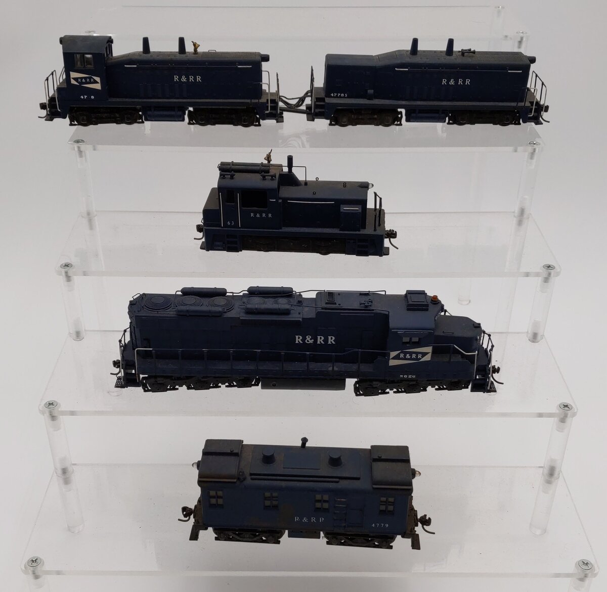 HO Custom R&RR Diesel Locomotives: 4778, 63, 4779, 5626 [5]