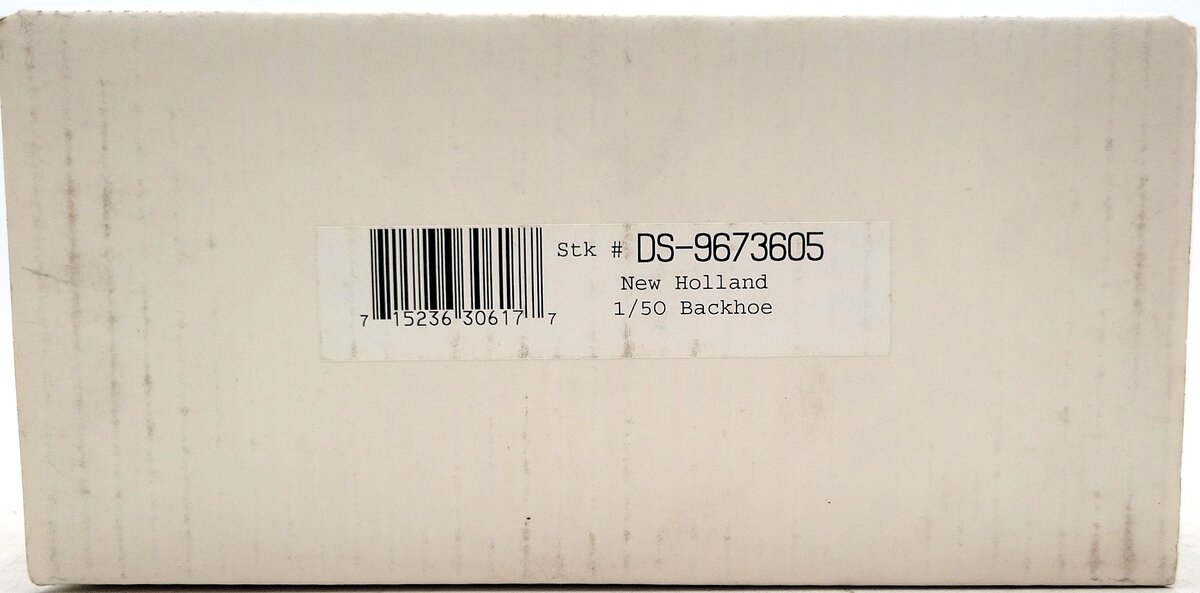 SpecCast DS-9673605 1:50 Pewter New Holland E-Series Backhoe 555E LN/Box