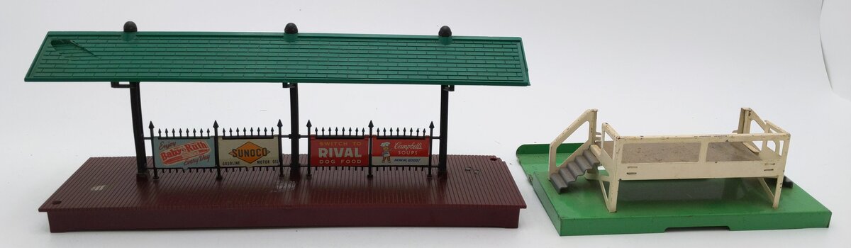 Lionel O Gauge Vintage Milk Platform & Station Platform- 3462, 157 [2] EX