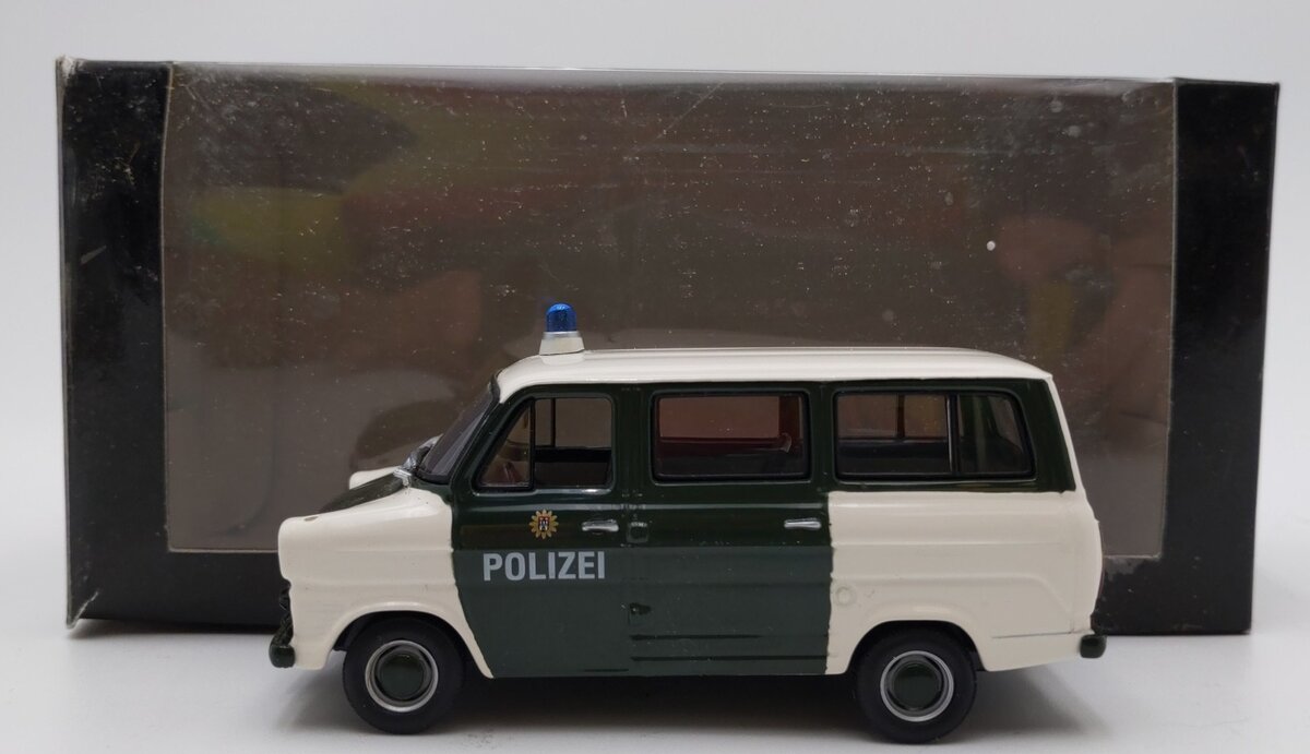 Minichamps 4000082490 1:43 Die-Cast 1971 Ford Transit Bus "Polizei Hamburg" EX/Box