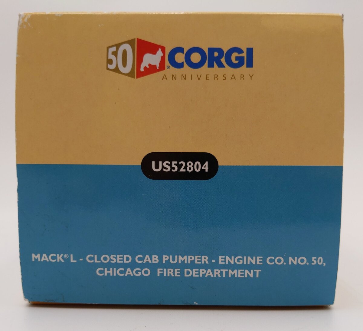 Corgi US52804 1:50 Closede Cab Pumper Mack L Pumber Chicago Fire Unit # 50 EX/Box