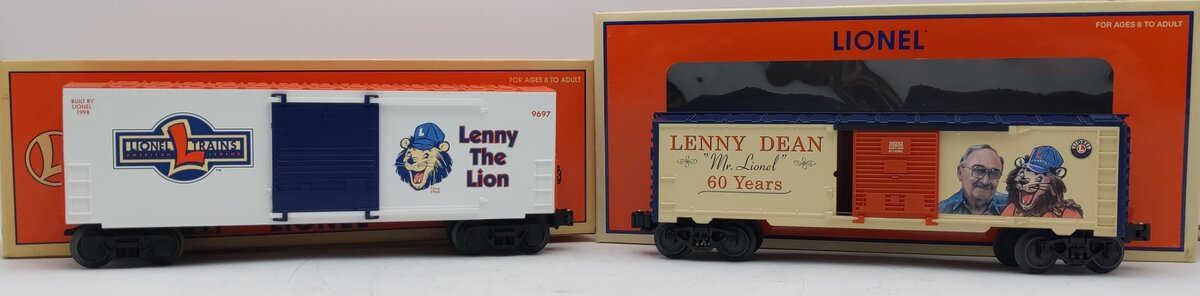 Lionel O Gauge Assorted Boxcars # 9697, Lenny Dean [2] LN/Box