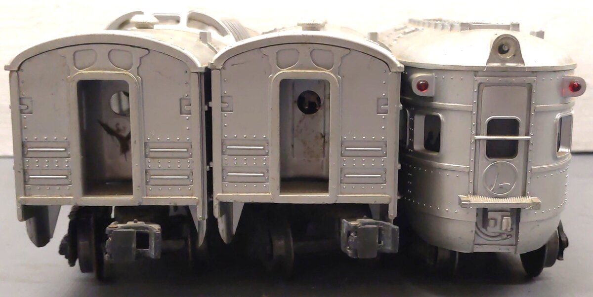 Lionel Vintage O Gauge "Santa Fe" Passenger Cars: 2408, 2409, 2410 [3] VG
