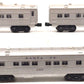 Lionel Vintage O Gauge "Santa Fe" Passenger Cars: 2408, 2409, 2410 [3] VG