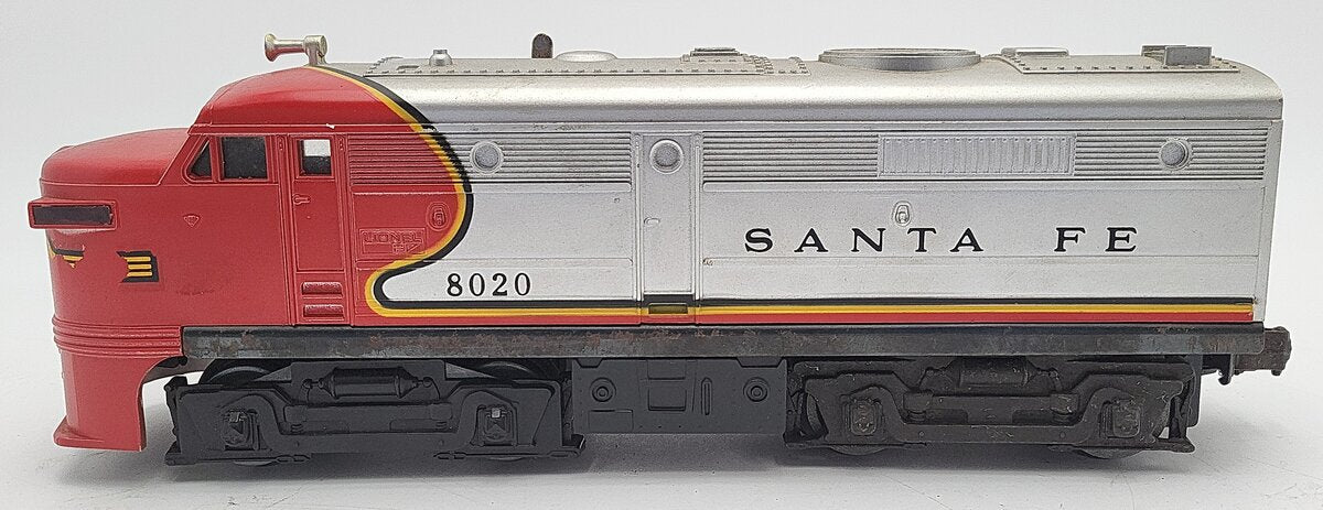Lionel 6-8020 O Gauge Santa Fe Alco A Diesel Locomotive VG