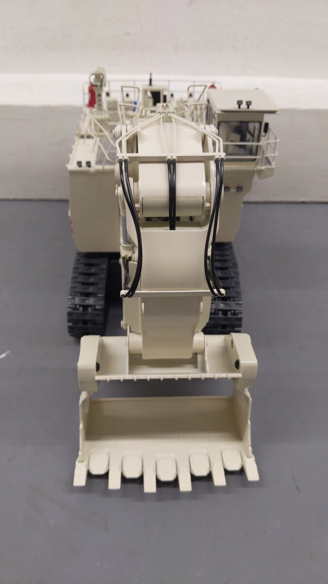 Terex O&K 25008 1:50 Scale Tri-Power RH340 Beige Shovel Die Cast w/ Accessories EX/Box
