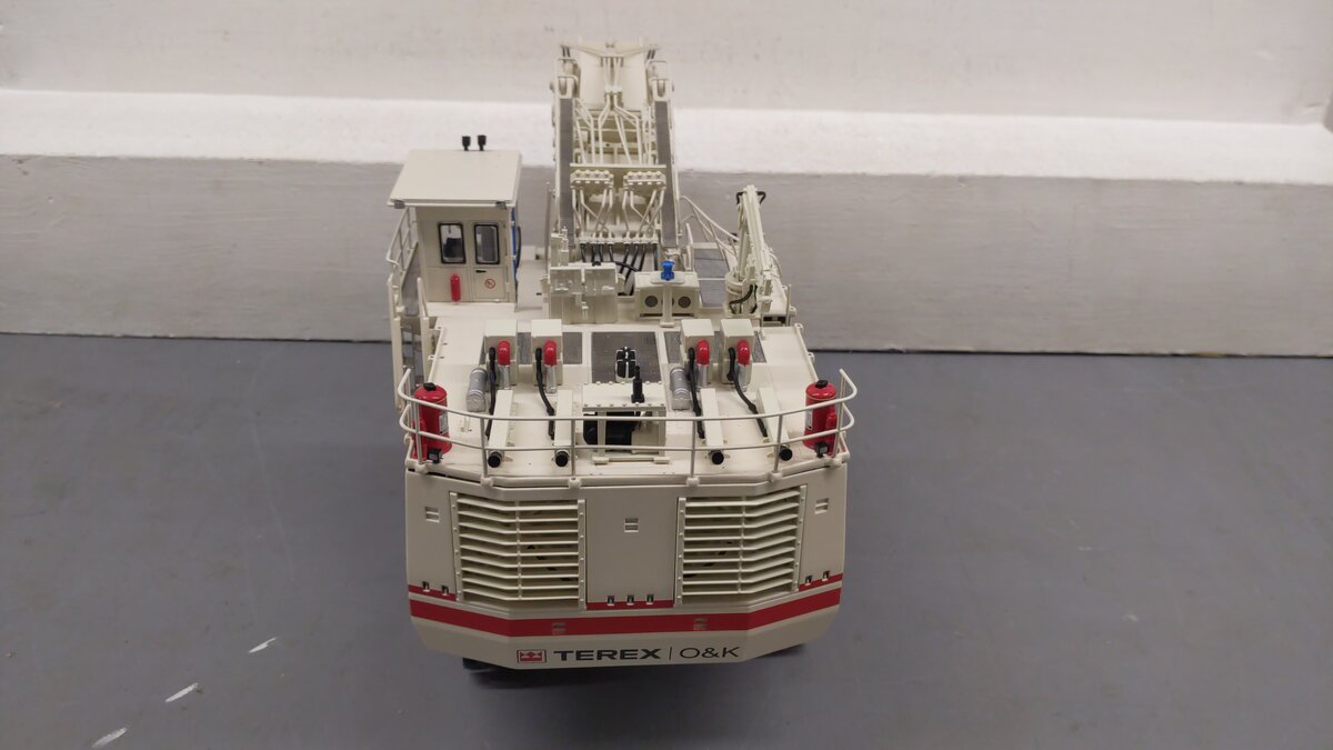 Terex O&K 25008 1:50 Scale Tri-Power RH340 Beige Shovel Die Cast w/ Accessories EX/Box